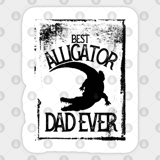 best alligator dad ever Sticker by kirkomed